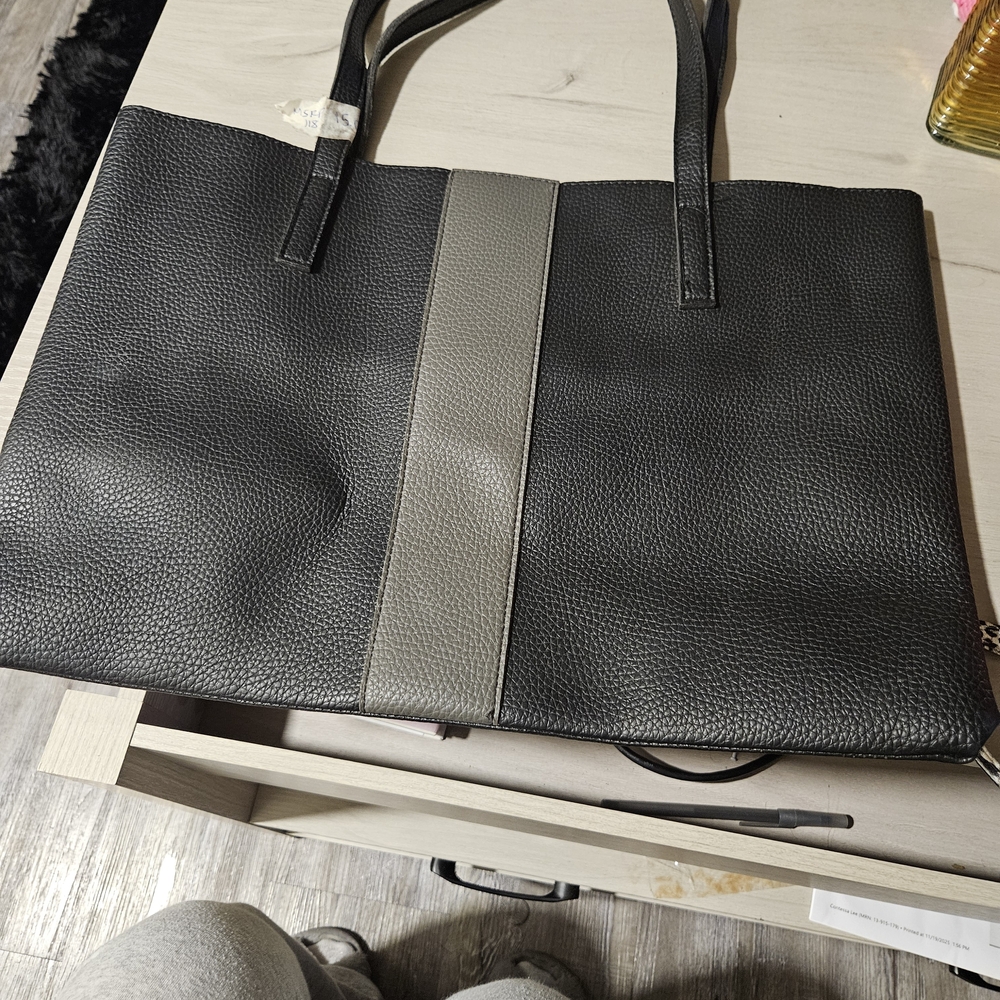 Vince Camuto Black and Gray Laptop Bag